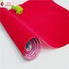 Antioxidant Red Velvet Flocked Fabric For Wine Box Lining With Paper Backing