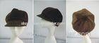 Custom Velvet Fabric Comfortable Ladies Baker Boy Cap with Topstitching Inside for Normal