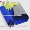 Soft Long Pile Blue Velvet Upholstery Flocking Fabric For Glass Boxes 75 * 75D