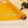 Yellow Polyester Plain or Flocked Velvet Fabric For Arts And Crafts Material