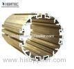 Gold Anodized 6101 6463 6063 Aluminum Extrusion profiles ASTM B221 , EN755