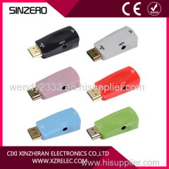 colorful hdmi connector/VGA with Audio Adapter