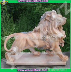 Natural sunset red marble Animal sculpture