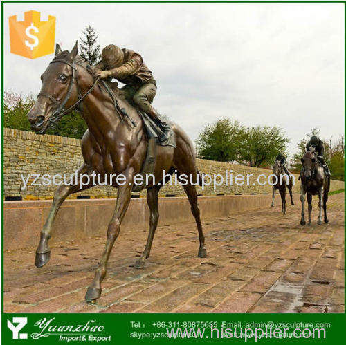 Beautiful casting bronze garden horse statue