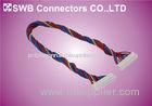 Automotive 1.0mm Pitch Wire Harness Assembly 2 pin - 24 pin , Right / Vertical Angle