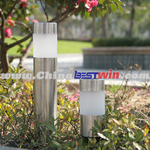 Garden Solar Power Round Cylinder Light