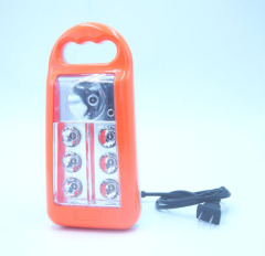7LED Plastic Rechargeable Emergency Lamp Power Off