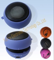 Hot selling mini hamburger speaker metal net hamburger speaker factory wholesales gift mini speaker can make logo on