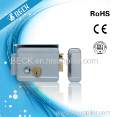 Electric control rim lock