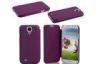 Samsung Galaxy Purple Leather Cell Phone Case With Stand And Super Slim Style