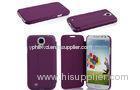 Samsung Galaxy Purple Leather Cell Phone Case With Stand And Super Slim Style