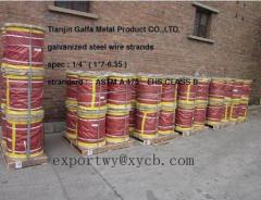 Galvanized steel wire strand guy wire EHS ASTMA475