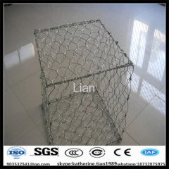 Zinc-Al alloy surface Hot dip galvanized finish gabion hexagonal woven mesh mattress