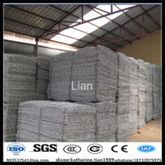 Zinc-Al alloy surface Hot dip galvanized finish gabion hexagonal woven mesh mattress