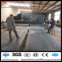 Zinc-Al alloy surface Hot dip galvanized finish gabion hexagonal woven mesh mattress