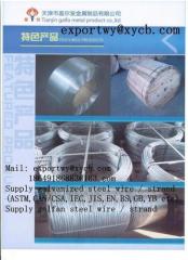 7 wire steel rope ASTM strandard