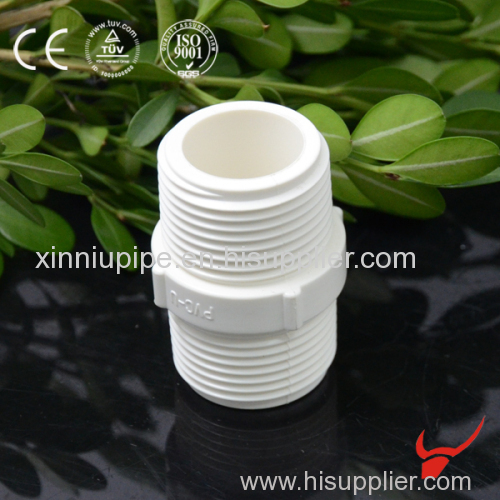 UPVC BS4346 Thread Fittings Nipple from 1/2" to 2"