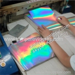 New Hologram Ultra Destructible Vinyl Eggshell Sticker Papers Eye-catching Reflective Holographic Eggshell Stic