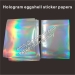 A4 hologram destructible vinyl eggshell sticker papers