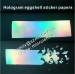 Custom hologram ultra destructive vinyl material