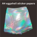 Custom hologram ultra destructive vinyl material