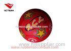 Teenager Red Rubber Soccer Ball Size 4 Eco friendly youth soccer balls