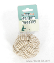 Pet chew toy dog tooth cleaning rope cotton dog toy ball shape