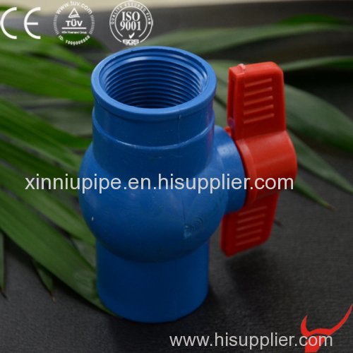 Blue Thread PVC One Way Handle Ball Valve for Tailand