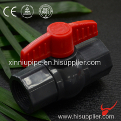 PVC Octagonal Screw Ball Valve with Butterfly Handle