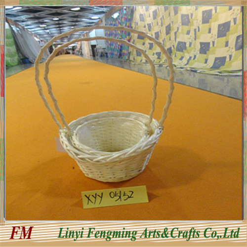 Willow Type and Folk Art Style willow basket straw seagrass pamper