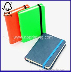 Best Price High Quality Elastic Band PU Notebook