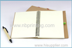 Eco-Friendly Spiral Small Recycled Notebook with Pen