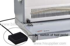 A4 paper size office Electric double wire and spiral binding machine