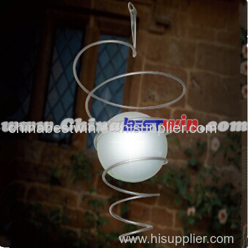 Solar Powered Colour Changing Wind Spinner Hanging Spiral LED Garden Light