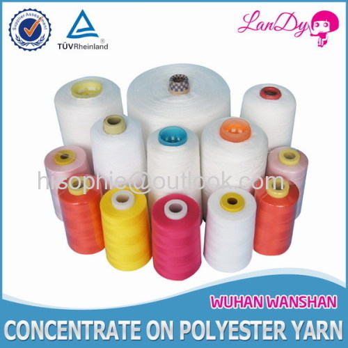 100% spun polyester yarn for sewing thread