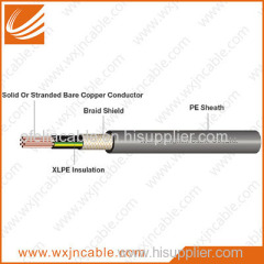 450/750V XLPE Insulated PE Sheathed Braid Screened Control Cable