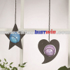 Hanging Star Heart Solar Light