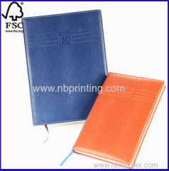 Professional book manufacturer hard cover index leather diary with European standard