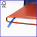 Professional book manufacturer hard cover index leather diary with European standard