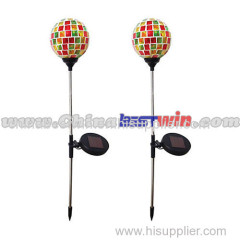 Colourful Solar Stake Mosaics Light-ball