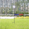 Solar Stake Garden Light-Iron Flower With White Ball