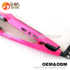 hot cloud good quality ceramic wholesale gorgeous hair straightener flat iron with teeth and curling irons