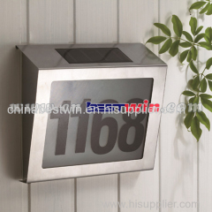 Solar Adress Sign For Outdoor