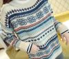 Snowflake pattern knit sweater women's sweater wholesale