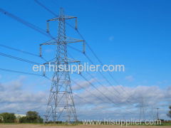 overhead power transmission tower