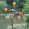 Metal Solar Stake Light With 4 Copper Color Balls