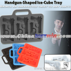 handgun shaped ice cube tray