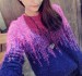new women's wholesale gold gradient mohair knit pullover jacket coat female
