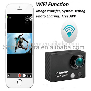 Time lapse 2 inch screen 60fps hd1080p 120fps hd 720p action camera wifi