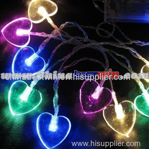 Mini Christmas Lights Heart